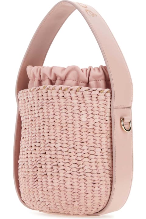 Chloé Shoulder Bags for Women Chloé Pink Suede Bucket Bag