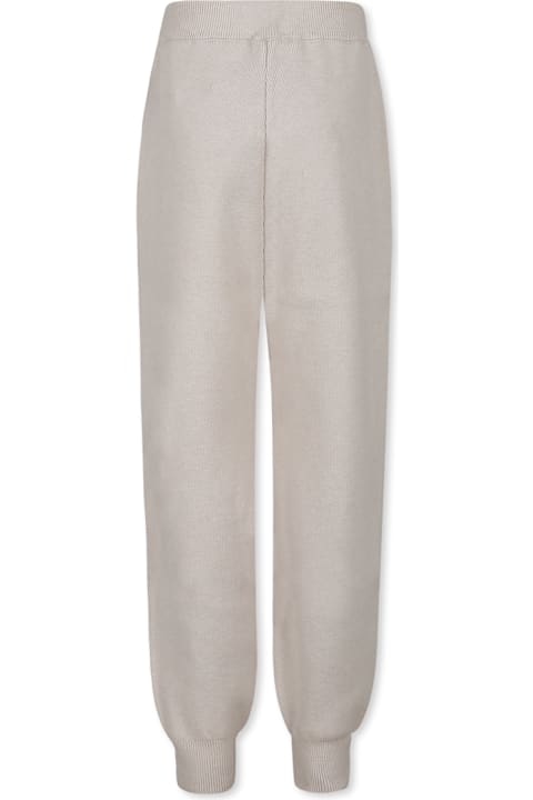 Homeware Pinko Beige Trousers For Girl With Logo