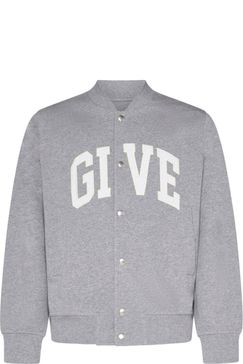 メンズ新着アイテム Givenchy Logo Printed College Varsity Jacket