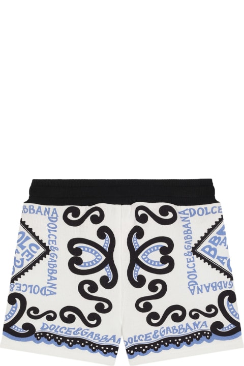 Sale for Baby Boys Dolce & Gabbana Marina Print Jersey Bermuda Shorts