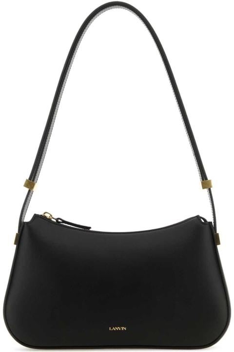 Fashion for Women Lanvin Black Leather Concerto Shoulder Bag
