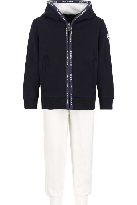 Moncler Bodysuits & Sets for Baby Boys Moncler Zip-up Long-sleeved Tracksuit