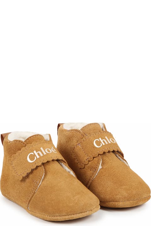 Shoes for Baby Girls Chloé Stivale Con Logo