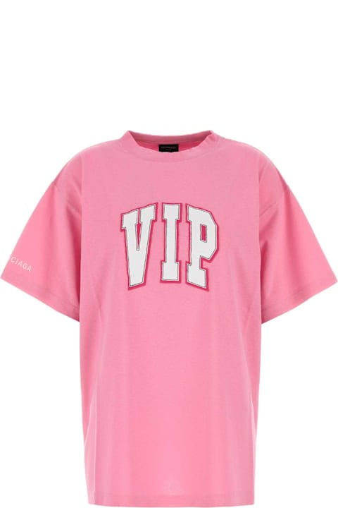 Tシャツ・カットソー BALENCIAGA Pink cotton oversize t-shirt (831305TSVP6 2014) Balenciaga Pink Cotton Oversize T-shirt | italist