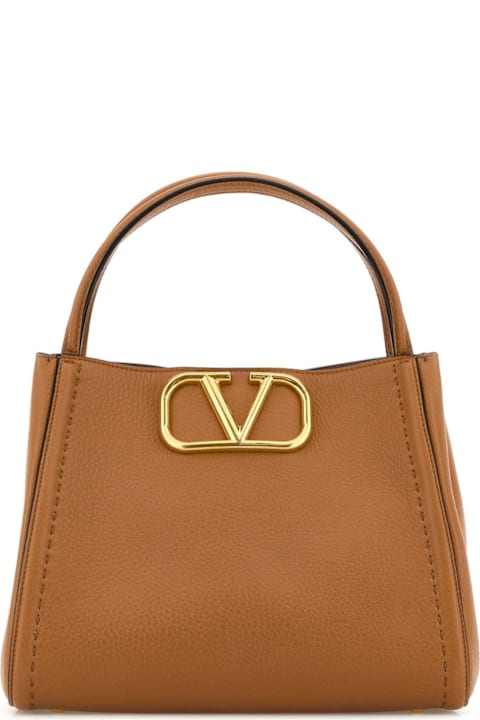 Homeware Valentino Garavani Camel Leather Medium Alltime Handbag
