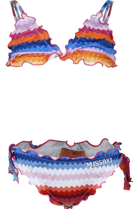 Missoni Swimwear for Girls Missoni Multicolor Bikini For Girl