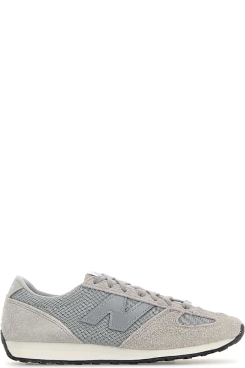 Junya Watanabe Grey Suede And Mesh Junya Watanabe X New Balance Sneakers