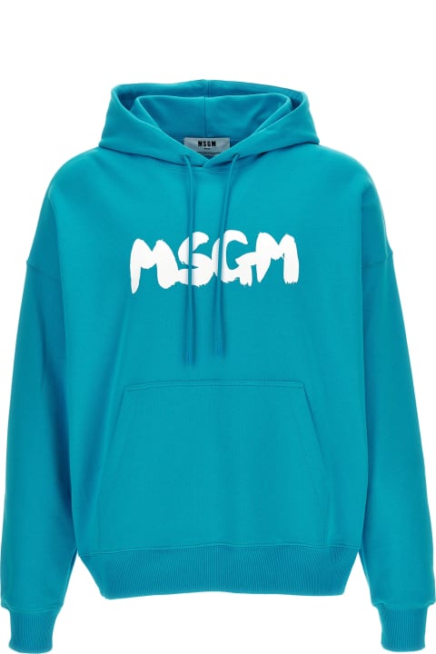 MSGM Fleeces & Tracksuits for Women MSGM 'logo Brush' Hoodie