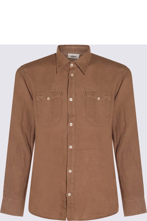 Altea Clothing for Men Altea Biscuit Linen Shirt