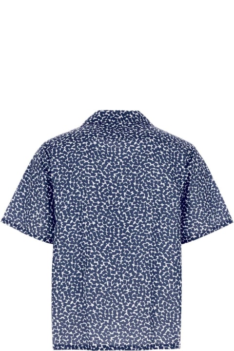 Prada Shirts for Men Prada Printed Poplin Shirt