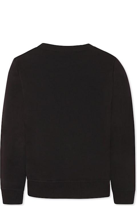 Calvin Klein Topwear for Boys Calvin Klein Black Sweatshirt For Kids With Logo