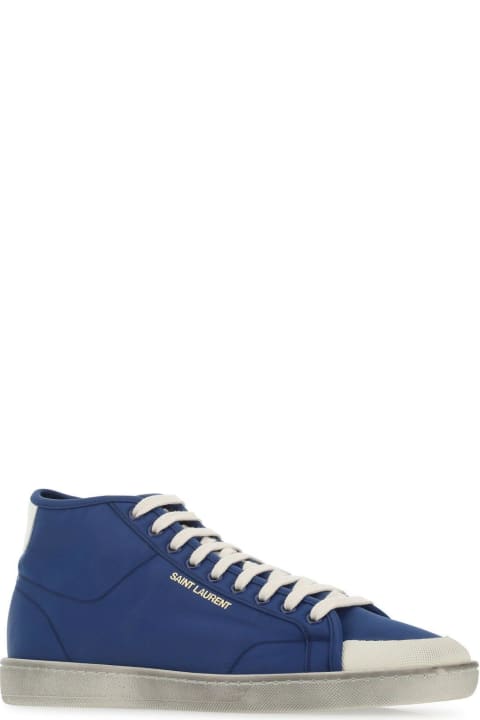 Saint Laurent Sale for Men Saint Laurent Blue Nylon Sl/39 Sneakers