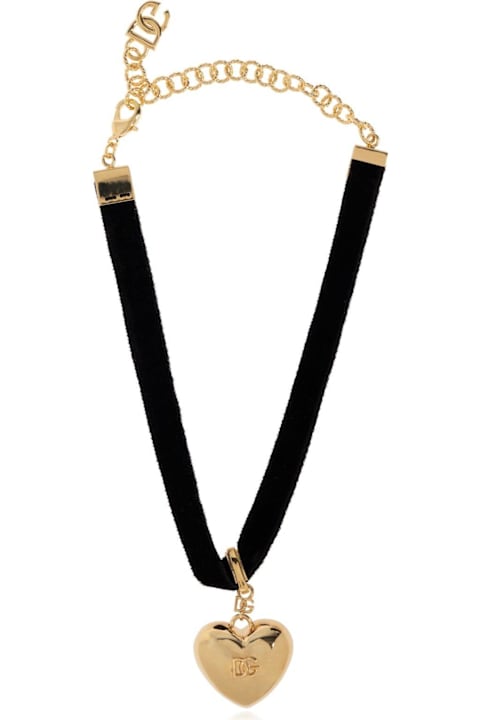 قلادات معدنية لـ السيدات Dolce & Gabbana Dg Heart Pendant Choker