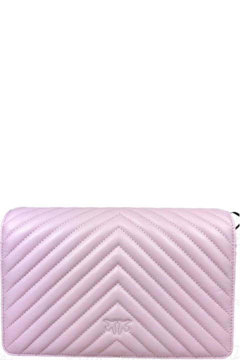 Clutches for Women Pinko Classic Click V-quilted Shoulder Bag