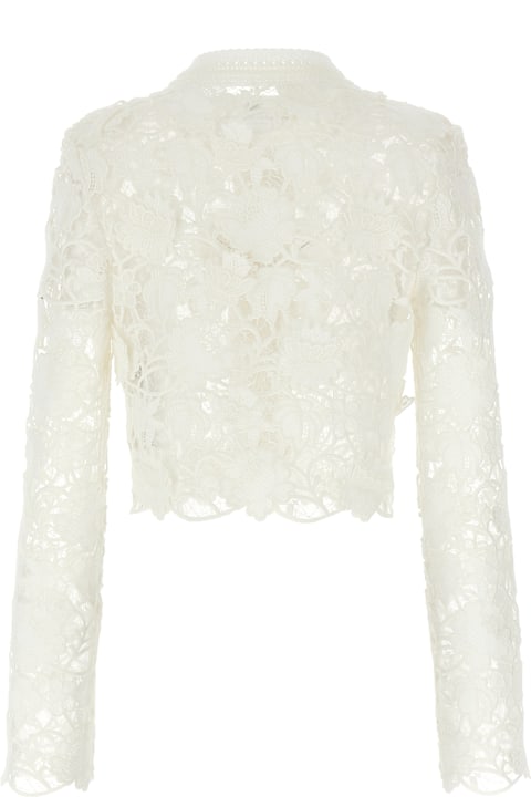 Homeware Ermanno Scervino Macramé Tulle Cardigan
