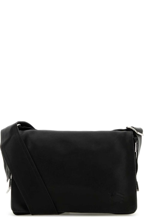 メンズ Burberryのバッグ Burberry Black Leather Trench Crossbody Bag