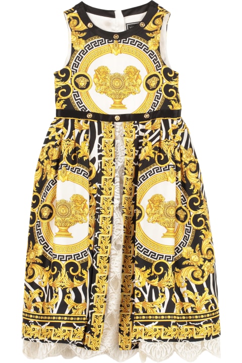 Young Versace Dresses for Girls Young Versace Printed Twill Dress