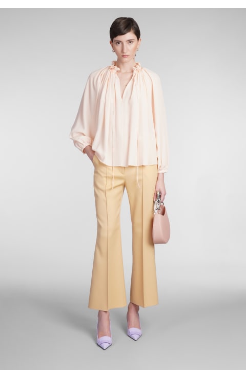 Pants In Beige Wool