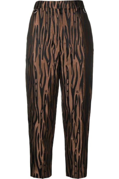 John Richmond Pants & Shorts for Women John Richmond Straight Line Trousers With Pattern