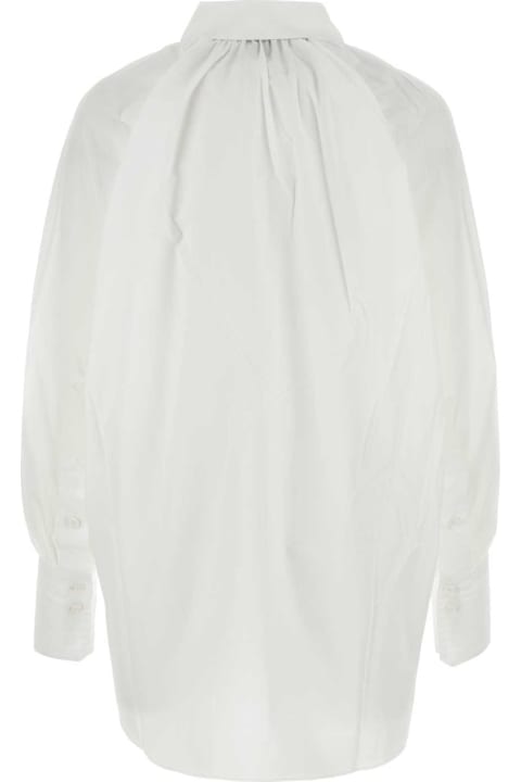 Patou Topwear for Women Patou White Poplin Oversize Shirt