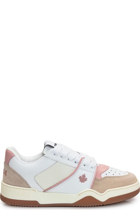 Homeware Dsquared2 Spiker Leather Low-top Sneakers