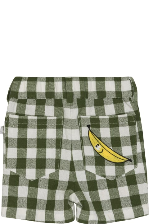 Bottoms for Baby Boys Stella McCartney Kids Checked Shorts With Embroidery
