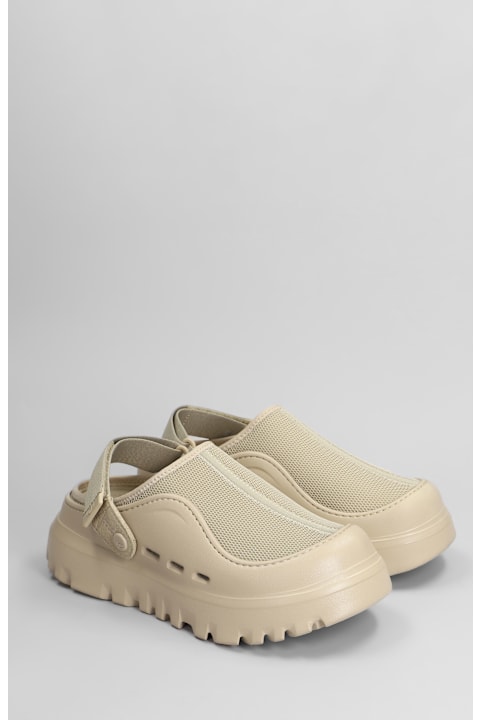 UGG for Kids UGG Peakmod Slipper-mule In Beige Rubber/plasic