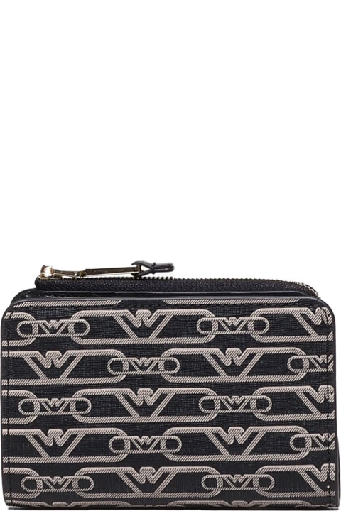 Homeware Emporio Armani Wallet With Zip In Fabric With Jacquard Logo
