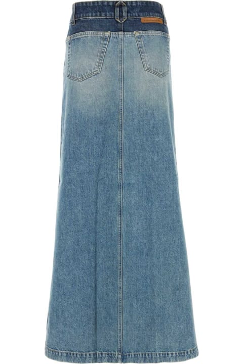 Fashion for Women Stella McCartney Two-tone Denim Skirt