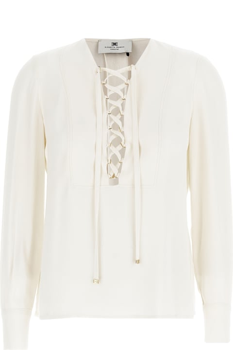 Sale for Women Elisabetta Franchi Lace-up Blouse