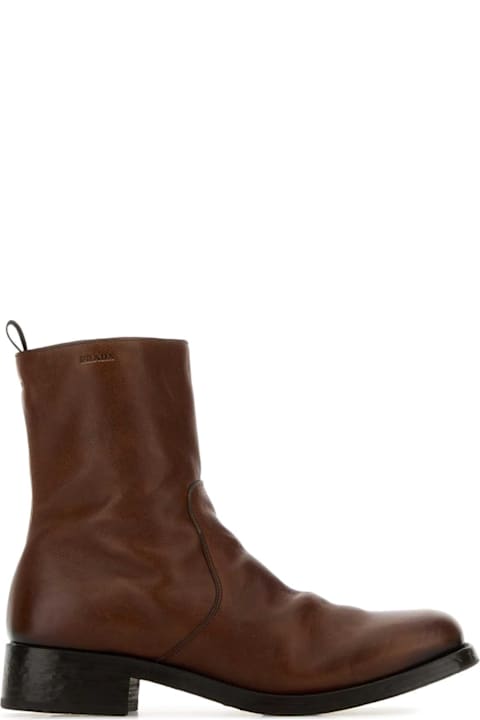 Homeware Prada Brown Leather Boots