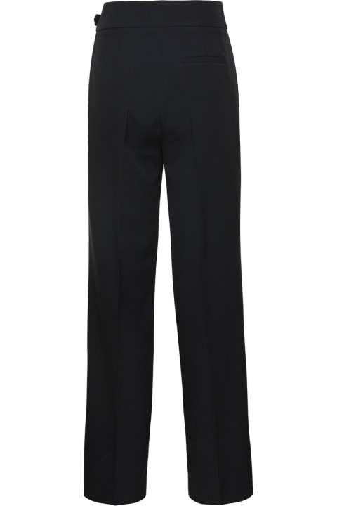 Liu-Jo Pants & Shorts for Women Liu-Jo Black Palazzo Pants With Darts In Stretch Technical Fabric Woman