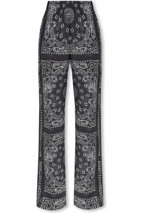 Golden Goose Pants & Shorts for Women Golden Goose Graphic Printed Straight-leg Pyjama Trousers