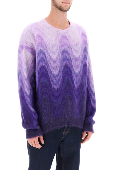 Etro for Men Etro Sweater In Gradient Brushed Mohair Wool