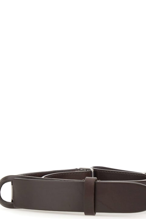 Belts for Men Orciani "nobukle Bull" Leather Belt