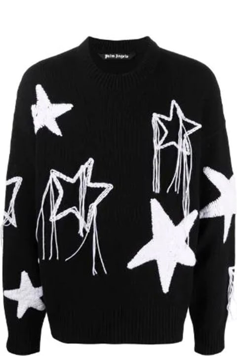 Palm Angels Sweaters for Men Palm Angels Star-embellished Sweater