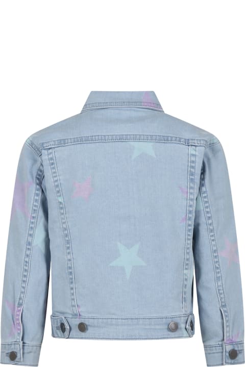 Homeware Stella McCartney Kids Denim Jacket For Girl With All-over Stars