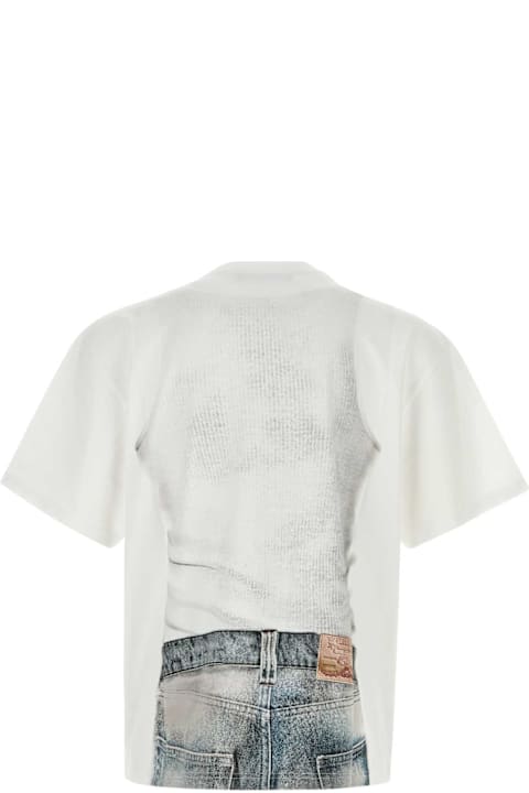 Y/Project Topwear for Women Y/Project White Cotton T-shirt