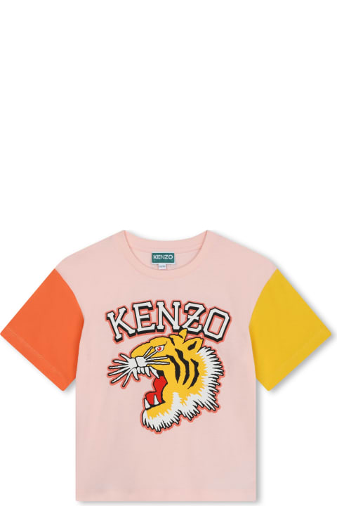 Kenzo Kids T-Shirts & Polo Shirts for Women Kenzo Kids T-shirt Con Stampa