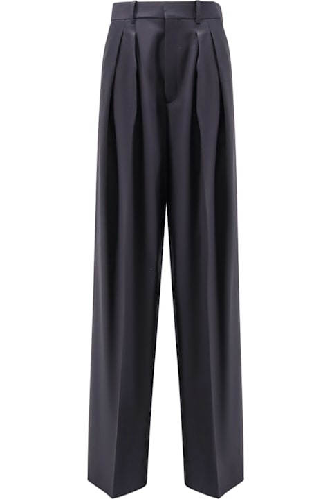 Saint Laurent Pants & Shorts for Women Saint Laurent Certified Wool Trousers With Wide Leg