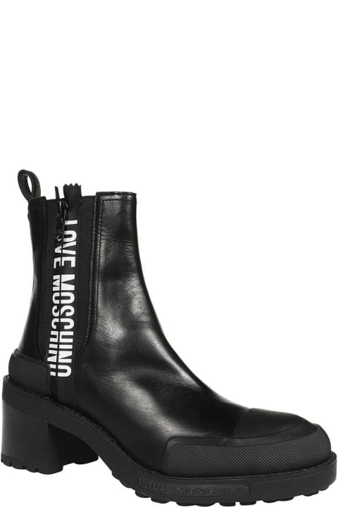 Love Moschino Boots for Women Love Moschino Leather Ankle Boots