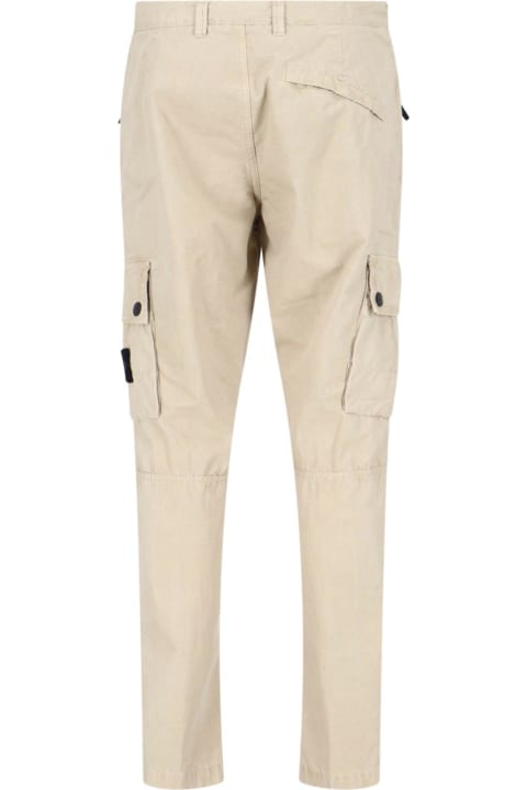 Stone Island Clothing for Men Stone Island Slim-fit Cotton Cargo Trousers