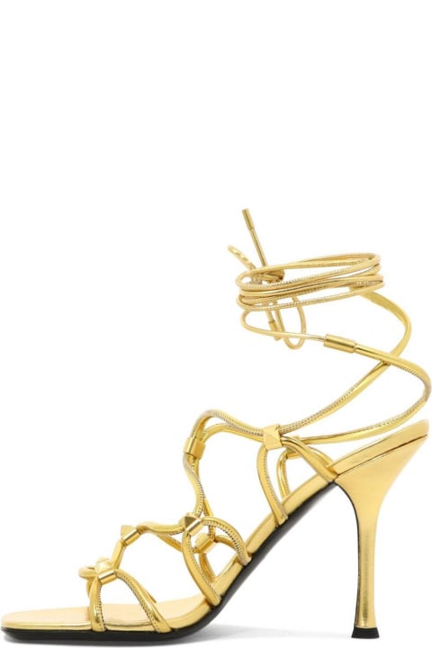 Shoes for Women Valentino Garavani Garavani Rockstud Net Open Toe Sandals