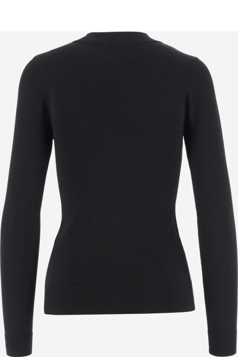 Karl Lagerfeld Sweaters for Women Karl Lagerfeld Stretch Viscose Pullover With Logo
