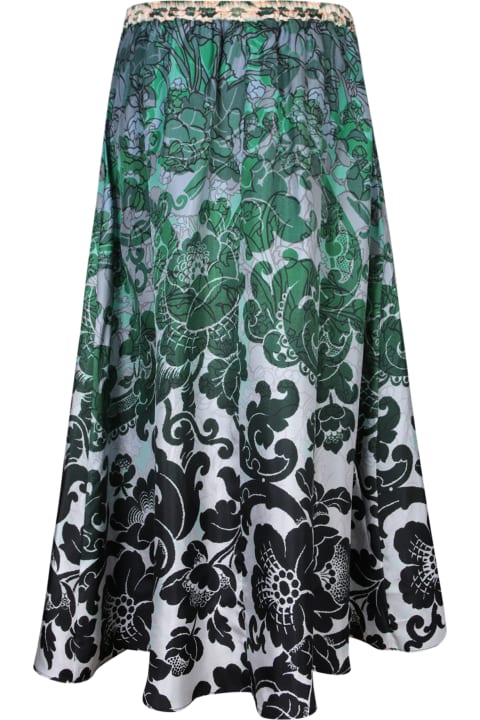 Pierre-Louis Mascia Skirts for Women Pierre-Louis Mascia Aloe Teal/black Skirt