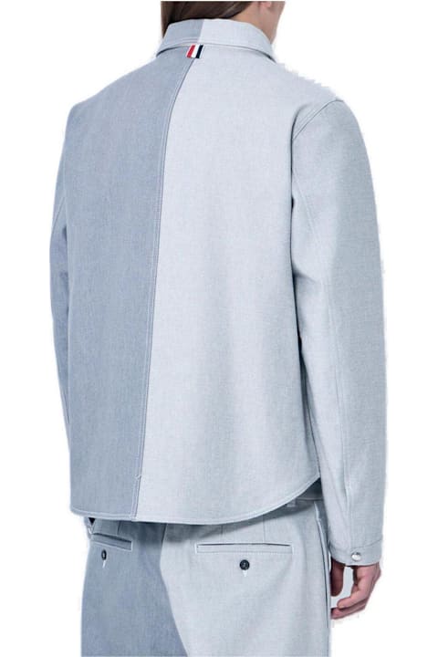 أدوات منزلية Thom Browne Utility Denim Curved Hem Jacket