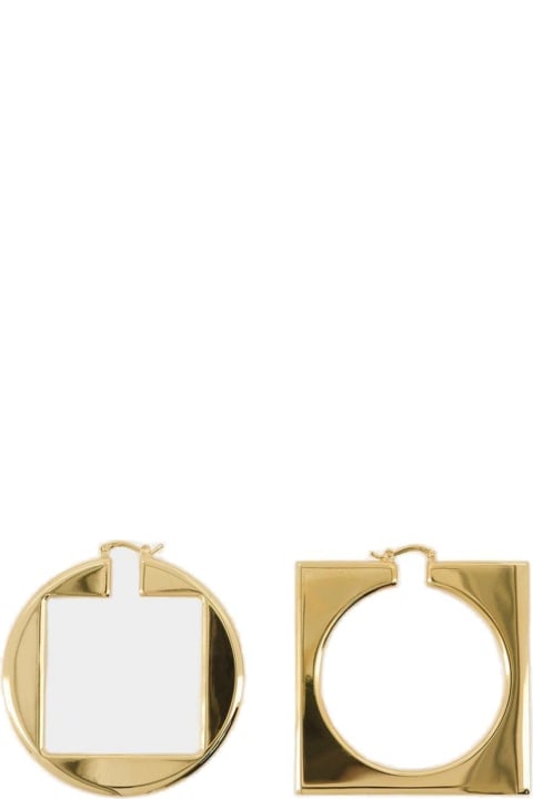 Jacquemus Earrings for Women Jacquemus Les Creoles Rond Carré Hoop Earrings