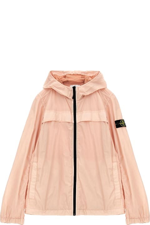 Homeware Stone Island Junior Logo Badge Hooded Jacket