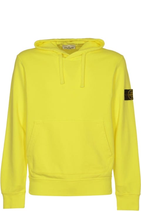 Fleeces & Tracksuits for Men Stone Island Logo Patch Drawstring Hoodie