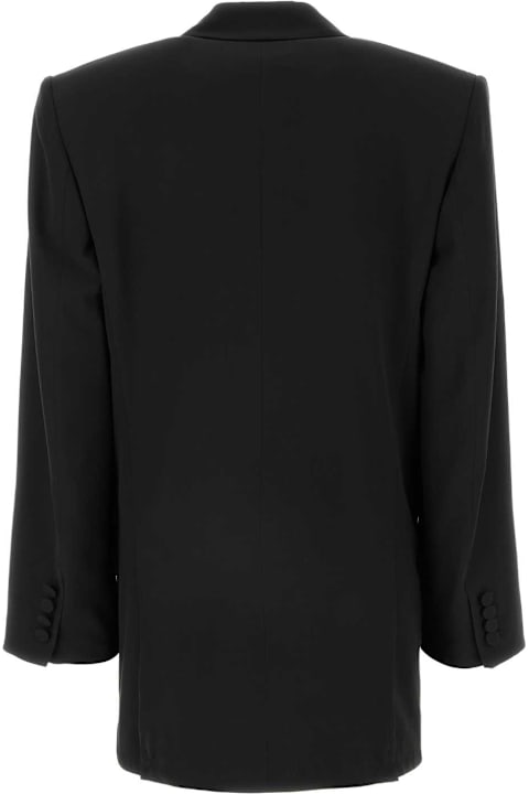 Saint Laurent Coats & Jackets for Women Saint Laurent Black Crepe Blazer